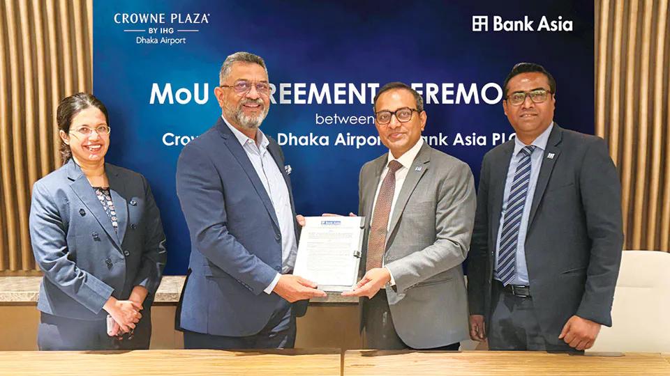 Bank Asia, Crowne Plaza Dhaka Airport jointly offer cardholder privileges
